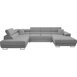 Mirjan24 Ecksofa Torezio Bis Cord mit Bettkasten - Sofas & Couches mit Schlaffunktion und großzügiger Schlaffläche von 268 x 124 cm, ideal für Gästeübernachtungen. Einstellbare Kopfstützen sorgen für zusätzlichen Komfort.