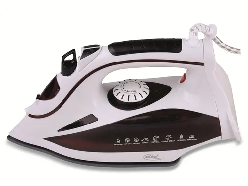 ELTA Dampfbügeleisen DB-2600.8 - 2300 W mit Keramiksohle - Bügeleisen mit leistungsstarken 2300 W und langlebiger Keramiksohle für müheloses Bügeln und perfekte Ergebnisse.