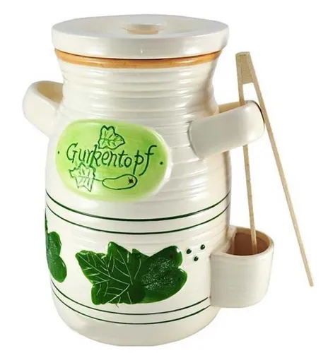 SŁÓJ CERAMICZNY DO OGÓRKÓW 4L+ SZCZYPCE ALPENBURG 5908228979830
