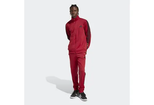 adidas Trainingsanzug M 3S TR TT TS (2-tlg) für sportliche Aktivitäten - Zweiteiliger Trainingsanzug in Active Maroon, ideal für Laufen und Sport. Hergestellt aus 100% Polyester, pflegeleicht und bequem für optimale Bewegungsfreiheit.