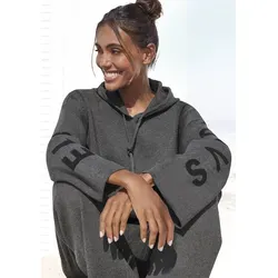 Elbsand Damen Hoodie - Kapuzenpullover für Damen, weicher und elastischer Strick mit eingestricktem Logo, besonders angenehm auf der Haut durch hohen Viskose-Anteil.