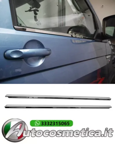 VW Multivan T6 2015+ Streifen unter den Fenstern - Fahrzeugantennen, Chrom-Finish für eleganten Look, ideal für einen stilvollen Auftritt Ihres Multivan.