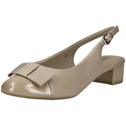 CAPRICE Slingpumps 9-29502-42 409 G-Weite - Damen-Pumps mit komfortabler G-Weite für breitere Füße und hochwertigem Obermaterialmix. ANTIshokk-Technologie sorgt für optimalen Auftrittskomfort und der stylische Blockabsatz hat eine Höhe von 3.5 cm.