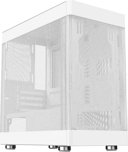 itek PROMESH Mini Tower Weiß PC-Gehäuse micro ATX Mini-ITX Airflow Optimized