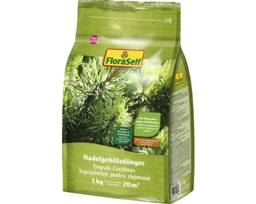 Produktbild Koniferendünger FloraSelf Nadelholzdünger 1 kg für ca. 20 m²