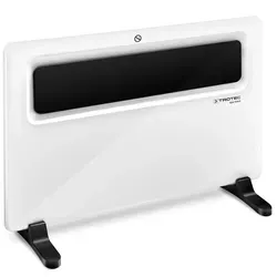 Trotec Design-Konvektor TCH 1510 E - Elektroheizungen: Ultr flacher 1.500-Watt-Konvektor, vielseitig als Stand- oder Wandgerät, mit Fenster-Offen-Erkennung und intelligenter Wärmeautomatik für optimalen Komfort.