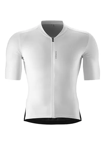 Gonso Sitivo Trikot M white / black (M16090) - Biketrikots und Jerseys für Männer, atmungsaktiv mit reflektierenden Elementen für mehr Sicherheit, ideal für Radfahrer, die Stil und Funktionalität schätzen.