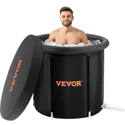 VEVOR Eisbadewanne Eistonne - 330 L tragbare Kaltwassertherapie, ideal für Sportler und zur Muskelregeneration, aufblasbar und faltbar