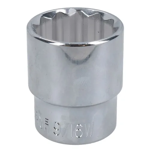 9/16 WW Whitworth BSW flacher britischer Steckschlüssel 12-seitig...