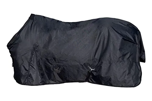 HKM Weidedecke Feel Warm Keramik, schwarz, 125 - Wasserdichte Weidedecke mit innovativer Wärmereflektion für verbesserte Muskulaturentspannung. Ideal für Offenstall, Weide und Box. Hergestellt aus strapazierfähigem 600D Polyester für höchsten Komfort.