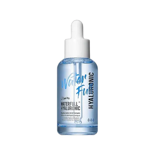 Jumiso Waterfull Hyaluronic Acid Serum - Intensiv feuchtigkeitsspendendes Gesichtsserum - Seren mit hochkonzentrierter Hyaluronsäure für langanhaltende Feuchtigkeit und strahlende Haut. Ideal für trockene Hauttypen und zieht schnell ohne klebriges Gefühl ein.