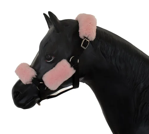 Engel Reitsport Reithalfter SET4 Lammfell Halfter Schoner - Genick, Nasen und Backenschoner, Lammfell