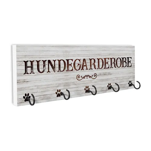 Leinengarderobe - Hundegarderobe - Garderobe Leinenparkplatz Wandhaken Leinen