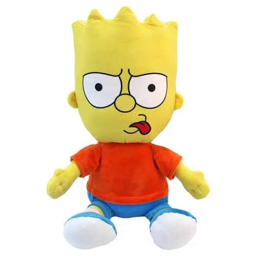 Bart Simpson Kuscheltier - Original Lizenzartikel, ca. 42 cm - Das detailgetreue Bart Simpson Kuscheltier ist ca. 42 cm groß und begeistert mit hochwertiger Verarbeitung. Ideal zum Sammeln oder Verschenken, bringt es die Kultserie in jedes Zuhause.
