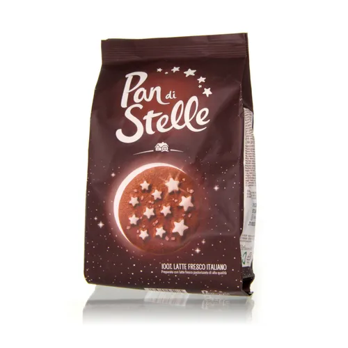 Barilla Pan di Stelle Biscotti con latte Kekse mit Milch, Kakao, Schokolade 350g