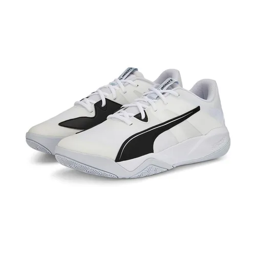Puma Hallen-Indoorschuhe Eliminate Pro II 2023 - Herren, Größe 42 (9) - Badmintonschuhe Herren mit PUMAGRIP Technologie für optimale Traktion und Stabilität. Ideal für anspruchsvolles Spiel, bietet ultimativen Komfort durch gepolsterte Innensohle und leichte ProFoam Zwischensohle.