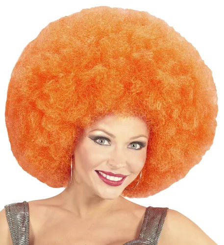ORANGE RIESEN AFRO PERÜCKE