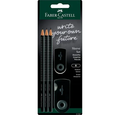 Faber-Castell Bleistift Sleeve Schreibset in schwarz von Faber-Castell