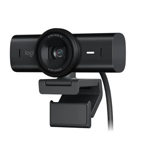 Logitech The Master MX Brio Webcam - UHD 4K Videoqualität - Webcam mit 8,5 Megapixel und 4x Digitalzoom, ideal für gestochen scharfe Videoanrufe und Streaming in 4K bei 30 fps oder 1080p bei 60 fps.