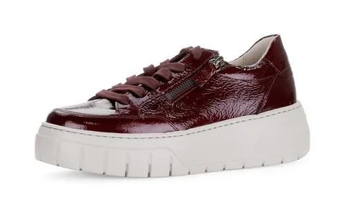 Gabor Plateausneaker Freizeitschuh, Halbschuh, Schnürschuh mit gepolstertem Schaftrand