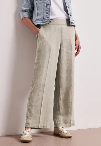 STREET ONE Beige Leinenhose im Loose Fit in beige von Street One