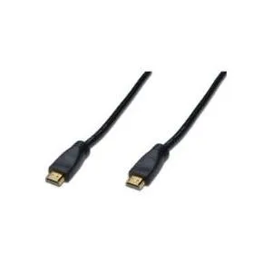 Digitus HDMI Anschlusskabel 10.00 m - HiFi-Kabel mit vergoldeten Steckkontakten für Full HD (1080p) und 3D, ideal für den Anschluss von Blu-ray Spielern und Spielekonsolen an Fernseher oder Monitor.