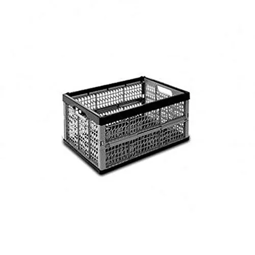 Cep 8802 Klappbox, strapazierfähig, leicht, 45,7 x 34,5 x 23,5 cm schwarz/grau