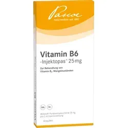 Vitamin B6-Injektopas 25mg - Injektionslösung - Arzneimittel zur Therapie von Vitamin-B6-Mangel, ideal für Patienten, bei denen orale Einnahme nicht möglich ist.