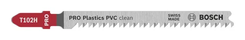Stichsägeblatt T 102 H Clean for PVC, 5er-Pack Bosch Accessories 2608667446 5 St.