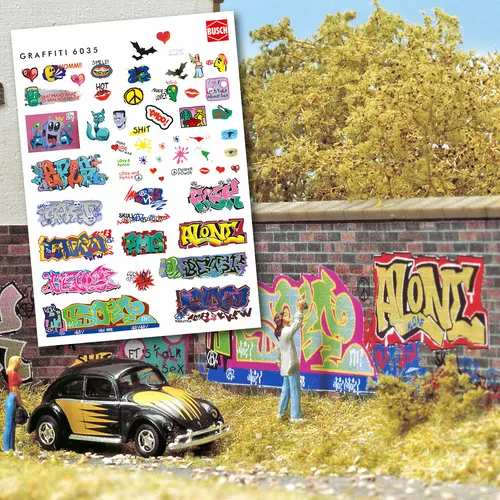Busch 6035 Graffiti, H0