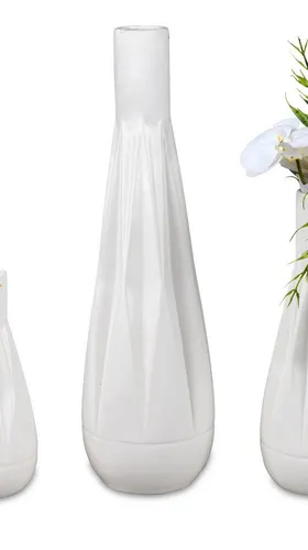 formano Dekovase Relief Zacken, Farbe: Weiß, Motiv: Zacken in weiß von formano