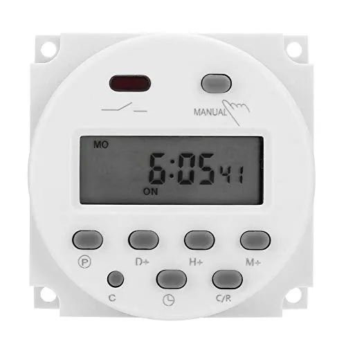 Nikou Timer 12V DC Mini CN101A Zeitschaltuhr, LCD Digital Kleiner Mikrocomputer Zeitschalter Steuer Timer Schalter Hochpräziser Entstörungsschutz