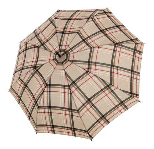 Doppler Stockholm AC Karo Beige Unisex Regenschirm von doppler®
