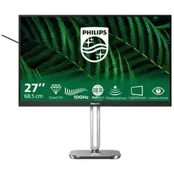 Philips 27B2G5500 Business Monitor 68,6 cm (27 Zoll) - 27 Zoll Business Monitor mit Full HD Auflösung und ergonomischem Design für komfortables Arbeiten über lange Stunden.