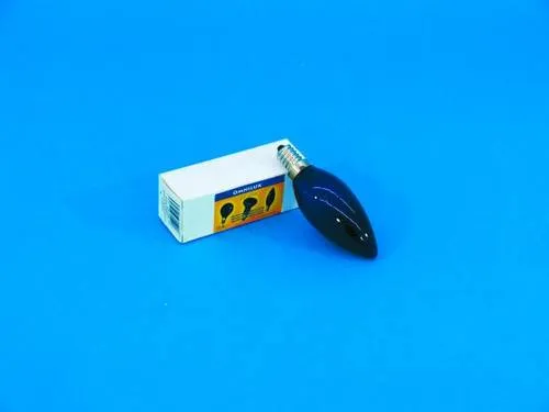 Omnilux C35 UV-Lampe E14 40W - Leuchtmittel für kreative Lichtgestaltung, ideal für besondere Effekte und stimmungsvolle Beleuchtung.