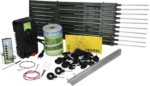 Kerbl Paddock Weidezaun-Starterset mit 230-Volt-Netzgerät von Kerbl