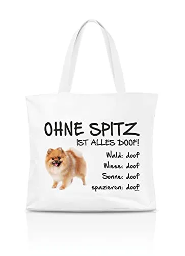 AdriLeo Einkaufstasche Ohne Spitz ist alles doof!