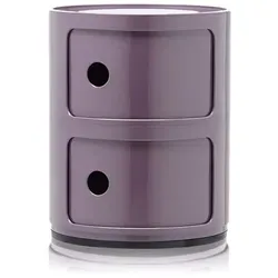 Kartell Container Componibili mit zwei Fächern Violett in lila von Kartell
