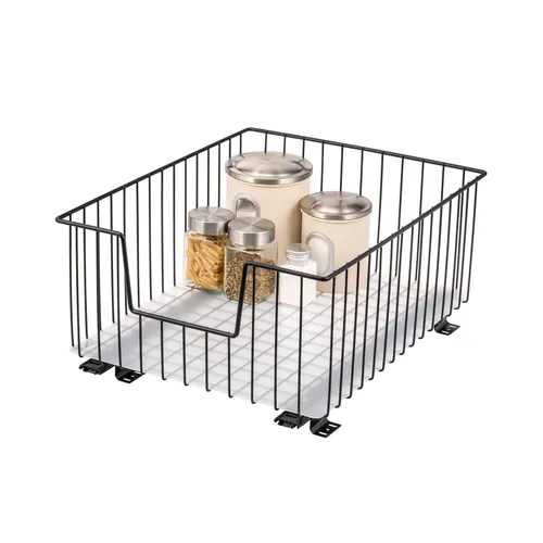 bremermann Schrank-Korbauszug 40 cm Breite - Küchenschubladeneinsätze mit optimaler Raumausnutzung, sanftem Teleskop-System und bis zu 15 kg Traglast – perfekt für jede Küche oder Speisekammer.