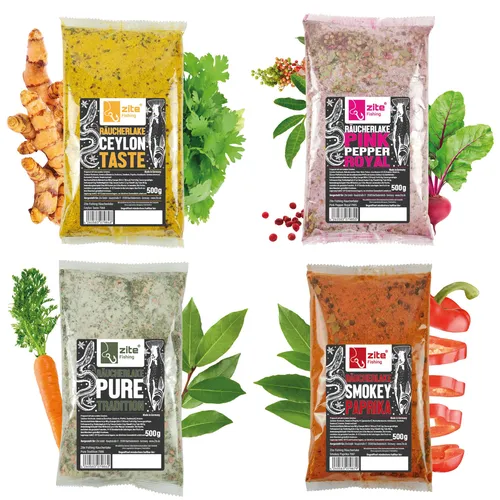 Räucherlake 4x500g Lake Forelle Aal Natürliche Gewürzmischung Zite Fishing