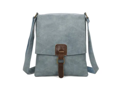 ITALYSHOP24 Schultertasche Damen in blau von ITALYSHOP24
