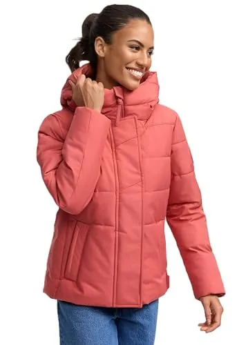 MARIKOO Damen Winterjacke N019 - Stylische Steppjacke mit 5 Taschen und großer Kapuze - Funktionsjacke für Damen, ideal für kalte Tage. Mit 5 praktischen Taschen und kuscheligem Innenfutter sorgt sie für Wärme und Komfort.