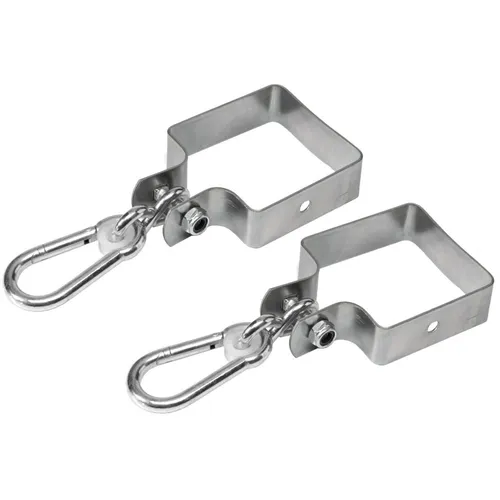 Stück Schaukelhaken rundum mit Karabiner Kantholz 10x10 cm Schaukel 100x100 2