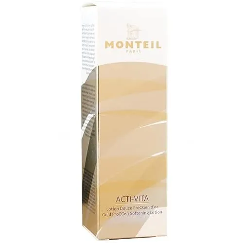 Monteil Acti Vita Gold ProCGen Softering Lotion, 150 ml - Körperlotionen mit intensiv feuchtigkeitsspendender Formel für eine geschmeidige und strahlende Haut.