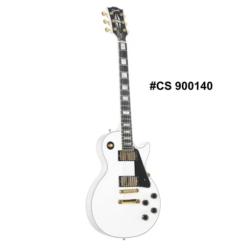 Gibson Les Paul Custom Alpine White - E-Gitarre, Made in USA, mit hochwertigem 490/498-Humbucker-Set für vielseitigen Sound und maximalen Sustain. Perfekt für alle Musikstile, von Jazz bis Hardrock.
