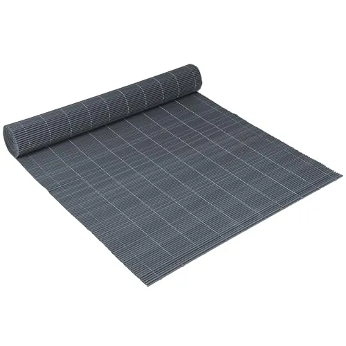 Ribelli® PVC Sichtschutzmatte, Sichtschutzzaun ohne Bohren, Sichtschutz Zaun mit Kabelbindern, Windschutz Wetterfest für Garten, Balkon und Terrasse (100 x 300 cm, Grau)