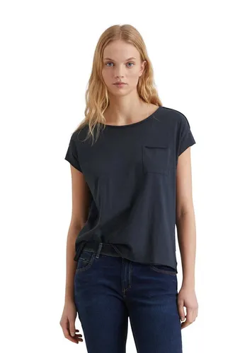 Marc O'Polo Denim Damen T-Shirt aus Bio-Baumwolle, Relaxed Fit in Blau