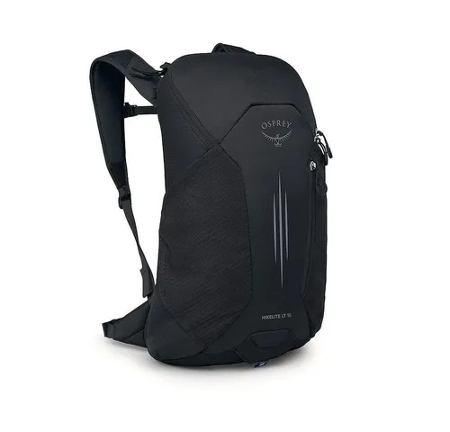 Osprey Hikelite LT 16 Rucksack – 16L Schwarz - Kompakter und leichter Wanderrucksack mit atmungsaktivem Tragesystem für optimalen Komfort auf kurzen Touren.