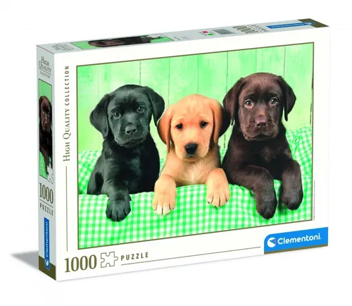 Clementoni 39279 Drei Labrador-Babies Puzzle 1000 Teile von Clementoni