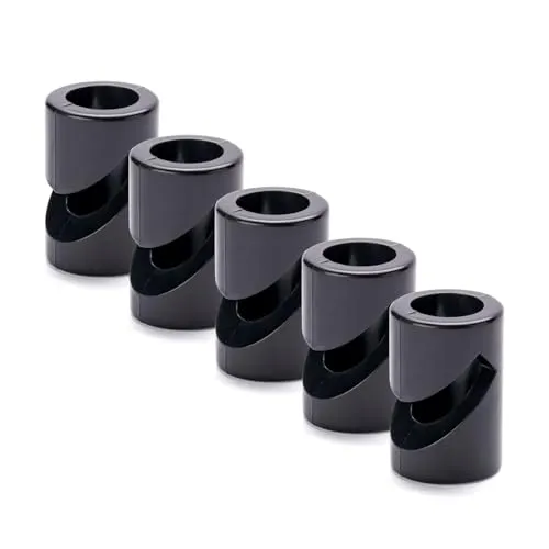 ORION LIGHTSTYLE 5 Stück Wand- und Deckenpins Schwarz für Textilkabel Deckenbefestigung Affenschaukel Aufputz-Kabelhalter für Lampe DIY